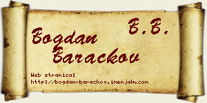 Bogdan Baračkov vizit kartica